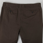 Cotton Pleated Casual Pants // Brown (56)