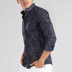 Pete Long Sleeve Shirt // Navy (XS)