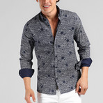 Walter Long Sleeve Shirt // Navy (XS)