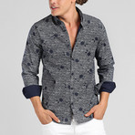 Walter Long Sleeve Shirt // Navy (XL)