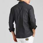 Michael Long Sleeve Shirt // Black (S)