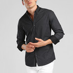 Michael Long Sleeve Shirt // Black (S)