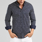 Joe Long Sleeve Shirt // Navy (XL)