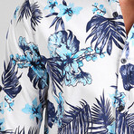 Andrew Long Sleeve Shirt // White + Blue (2XL)
