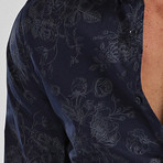 Mickey Long Sleeve Shirt // Navy (S)