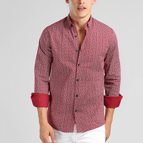 Anthony Long Sleeve Shirt // Claret Red (S)