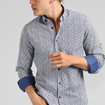 Bermuda Button Down Shirt // Navy Blue (XL)