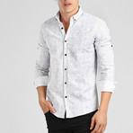 Jeff Long Sleeve Shirt // White + Gray (2XL)