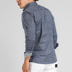 Los Cabos Button Down Shirt // Navy Blue (XS)