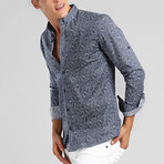 Los Cabos Button Down Shirt // Navy Blue (XL)