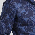 Costa Rica Button Down Shirt // Navy Blue (L)