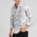 Antigua Button Down Shirt // Gray (M)