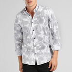 Antigua Button Down Shirt // Gray (M)