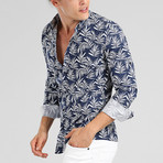 Reuben Long Sleeve Shirt // Navy (XL)