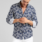Reuben Long Sleeve Shirt // Navy (XL)