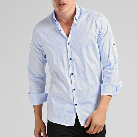 Lance Long Sleeve Shirt // Blue (XS)