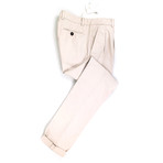 Cotton Pleated Casual Pants // Khaki (50)