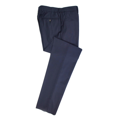Brunello Cucinelli // Twill Wool Dress Pants // Navy Blue (Euro: 46)