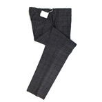 Plaid Wool Blend Dress Pants // Gray (44)