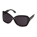 Women's Julianne Acetate Sunglasses // Shiny Black + Grey