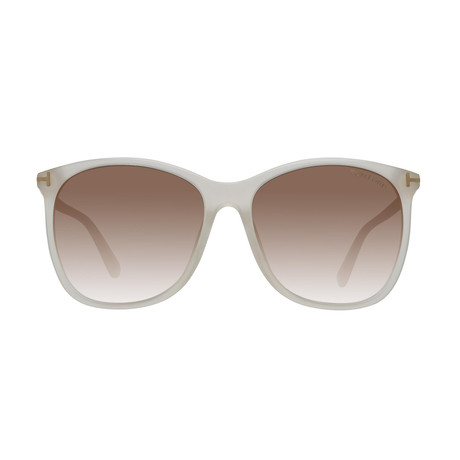 Women's Damen Acetate Sunglasses // Ivory + Pink Gradient