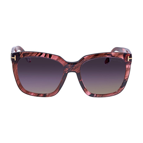 Women's Amarra Acetate Sunglasses // Pink + Smoke Gradient