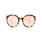 Tom Ford // Women's Philippa Sunglasses // Dark Havana + Purple Mirror