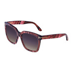 Women's Amarra Acetate Sunglasses // Pink + Smoke Gradient