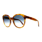 Women's Philippa Acetate Sunglasses // Blonde Havana + Blue Gradient