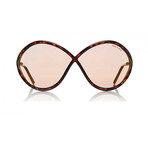 Tom Ford // Liora Acetate Sunglasses // Dark Havana + Pink