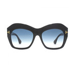 Women's Emanuelle Acetate Sunglasses // Black + Grey Gradient