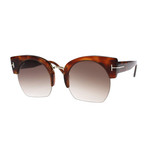 Women's Savannah Acetate Sunglasses // Havana + Brown Gradient