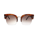 Women's Savannah Acetate Sunglasses // Havana + Brown Gradient