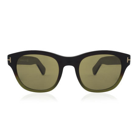 Tom Ford // O'Keef Sunglasses // Dark Havana + Green