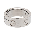 Vintage Cartier 18k White Gold Astro Love Ring // Ring Size: 6.75