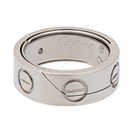 Vintage Cartier 18k White Gold Astro Love Ring // Ring Size: 6.75