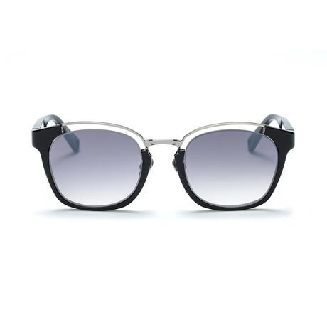 Den Sunglasses // Black + Matte Mirror Smoke Gradient