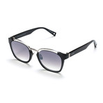 Den Sunglasses // Black + Matte Mirror Smoke Gradient