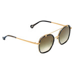 Voyager Sunglasses // Satin Gold + Gold