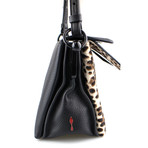 Christian Louboutin // Pony Hair and Leather Passage Crossbody Bag // Brown