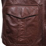 Arwen Leather Jacket // Brown (XS)