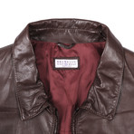 Elrond Leather Jacket // Brown (S)