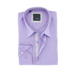 Solid Sateen Shirt // Lilac (S)