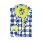 Brayden Digital Print Shirt Button-Up // Navy (2XL)