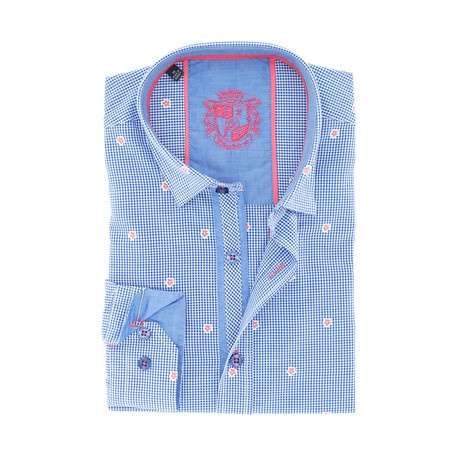 Oliver Fill Coupe Button-Up Shirt // Royal Blue (S)