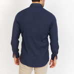 Ethan Button Up // Navy (L)