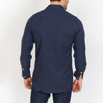 Blanc // Button Up // Navy (X-Large)
