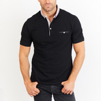 Henry Polo Shirt // Black (XL)