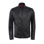 Zane Leather Jacket Regular Fit // Black (L)