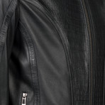 Walter Leather Jacket Regular Fit // Black (XS)